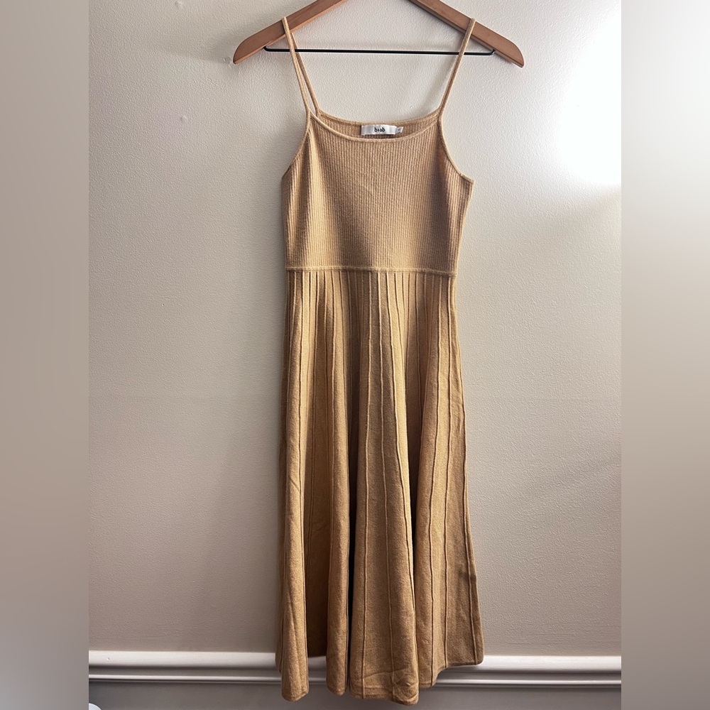 b+ab beige tank midi dress Mohair blend S